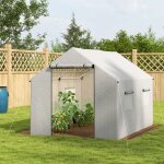 Serre de jardin tunnel - akozon - serre tunnel 2 x 3 m - b�che pe 140 g / m� - cadre acier galvanis� ...