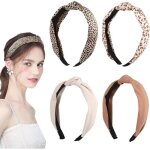 Serre - tête femme - vintage - 4 pièces - antidérapant - imprimé léopard - largeur 4 cm Serre - tête femme - vintage - 4 pièces - antidérapant - imprimé léopard - largeur 4 cm