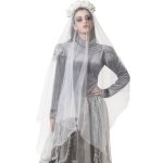 Serre - tête de fiancée cadavre avec voile blanc - angel tomas sa - halloween Serre - tête de fiancée cadavre avec voile blanc - angel tomas sa - halloween