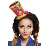 Mini chapeau haut de forme clown adulte