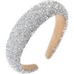Serre tete paillette strass argents serre tte femme serre tete cheveux wide serre - tte accessoires ...