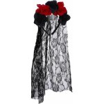Serre - tte voile fleur noir rouge dia de los muertos dguisement soire fte - cmp - adulte