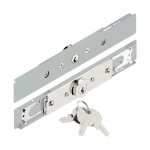 Serrure aa cylindre rond � 2 pivots 6 mm blanc ral9016 - tirard - aa191010