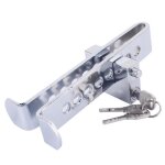 Serrure en acier antivol de s�curit� de 8 trous pour p�dale / frein de voiture / embrayage avec 3 cl�s ...