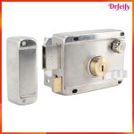 Serrure antivol m�canique ext�rieure - akozon - universel - poign�e dissimul�e - inox bross� - plusieurs ...