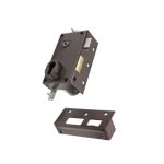 Serrure en applique 3 points - bricard - 73078 - vertical fouillot - a2p * - sans cylindre