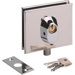 Serrure basse inox poli metalux pour porte en verre - nm60411000