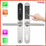 Serrure biom�trique - akozon - mod�le universel - argent - imperm�able - d�verrouillage multiple
