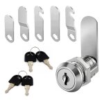 Serrure bote aux lettres - barillet batteuse 20mm - 5 cls et 5 plaques de verrouillage