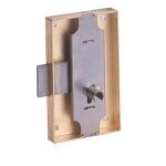 Serrure � coffre cambr� - devismes - sp12033 - 013 - d - coffre 80 mm - canon 12 mm - finition fer