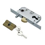 Serrure à crochet axe 40mm pour porte coulissante coffre de 63mm - ibfm - 447pb Serrure à crochet axe 40mm pour porte coulissante coffre de 63mm - ibfm - 447pb