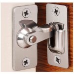 Serrure à crochet - haopyou - 90 degrés - acier inoxydable - durable - pour porte coulissante Serrure à crochet - haopyou - 90 degrés - acier inoxydable - durable - pour porte coulissante