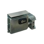 Serrure lectrique pour portail coulissant en applique avec demi - cylindre - 12v v90cl
