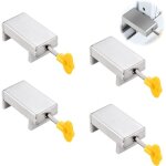 Serrure de fenêtre coulissante - lot de 4 verrous de coulissante pour fenêtres - blanc - a clé - en applique ... Serrure de fenêtre coulissante - lot de 4 verrous de coulissante pour fenêtres - blanc - a clé - en applique ...