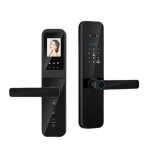 Serrure intelligente avec cam�ra empreinte digitalemot de passe carte cl� t�l�commande�cran hdalarmepour ...