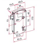 Serrure modulox  pne rglable sans bute noir tirard gb592001