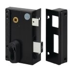 Serrure monopoint - metalux - fe98721020 - noir - acier cambr� �poxy - verrouillage � cl�