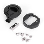 Serrure de poign�e de trappe de pont de verrou de tirage affleurant noir rond pour tiroirs de bateau ...