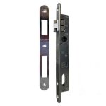 Serrure portail battant axe 15mm ouverture oblongue avec gche