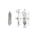 Serrure de porte basculante 6511 - prefer - pre6110. 0100 Serrure de porte basculante 6511 - prefer - pre6110. 0100