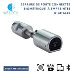 Serrure de porte connecte - we. lock - biomtrique - 999 empreintes - bluetooth - application ios / ...