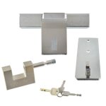 Serrure de porte de garage defender voiture moto stop bar haut et au - dessus et cadenas
