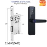 Serrure de porte intelligente biom�trique - d�verrouillage empreintes digitales - wifi app bluetooth ...