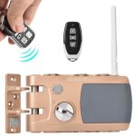 Serrure de porte intelligente systme de scurit anti - vol avec 4 tlcommandes pour garage dentrept ...