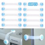 Serrures de s�curit� pour enfant yonger - lot de 10 - fermeture pour porte armoire tiroir frigo