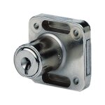 Serrure � paillettes - vachette - v44 ln d - coffre zamac 40x40 mm - cylindre �20 mm (22 mm) - 2 cl�s ...