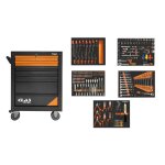 Servante 7 tiroirs + 214 outilsservante 7 tiroirs + 214 outils - eg 1100bl - clas equipements