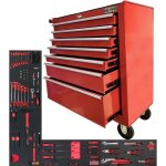 Servante datelier - pleine (188 outils) - 6 tiroirs - defpro - acier - rouge