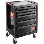 Servante datelier vide roll facom - roll. 6m3apb - 6 tiroirs - 3 modules par tiroir - noir