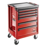 Servante roll 6 tiroirs - 3 modules par tiroir rouge - facom - roll. 6ma3pf