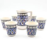 Service � boisson 6 personnes bakir bleu