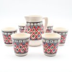 Service � boisson 6 personnes bakir rouge