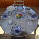 Service � couscous assiettes creuses bakir bleu - 6 pers