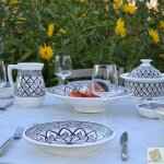 Service  couscous assiettes creuses bakir gris - 6 pers