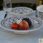 Service  couscous assiettes creuses bakir gris - 8 pers