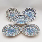 Service � couscous assiettes creuses bakir turquoise - 4 pers