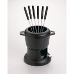 Service  fondue bourguignonne invicta puv100301 - 14 cm - noir - fonte maille