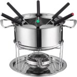 Service � fondue en fonte pour 6 personnes service � fondue avec br�leur et fourchettes ensemble multifonction ...