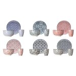 Service petit djeuner - cosy & trendy - dlirio - 18 pices - 6 personnes - grs