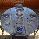 Service  soupe avec querouana bakir bleu - 12 pers