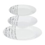 Service de table 18 pices berbre 27cm blanc