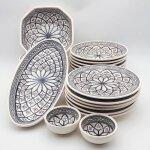 Service de table bakir gris - 6 pers