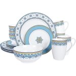 Service de table complet en porcelaine 16 pi�ces pour 4 personnes fanquare