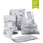 Service de table en porcelaine malacasa s�rie flora - 32 pi�ces - marbre - ecologique et durable