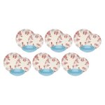 Service de table - rose&tulipani - r18400ta18 - 6 personnes - porcelaine - compatible lave - vaisselle ...
