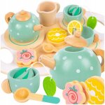 Service � th� en bois - kinderplay - green series - 15 pi�ces - �cologique - pour enfants